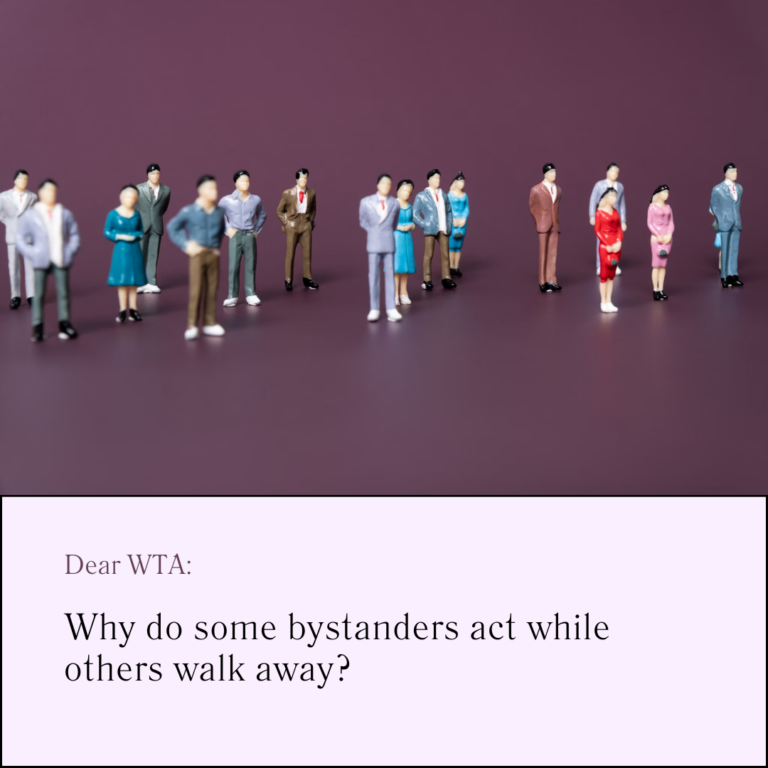 Why do some bystanders act while others walk away?